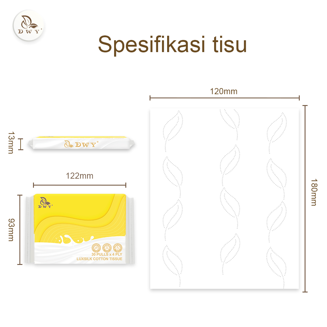 【10packs】4-ply Lotion Tissue  Soft baby tissues