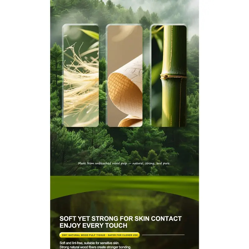 【30 Packs】4-Ply Thick High Quality Virgin Wood Pulp Fiber Tissue