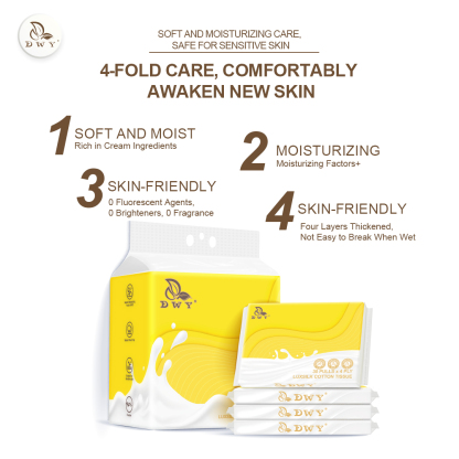 【10packs】4-ply Lotion Tissue  Soft baby tissues