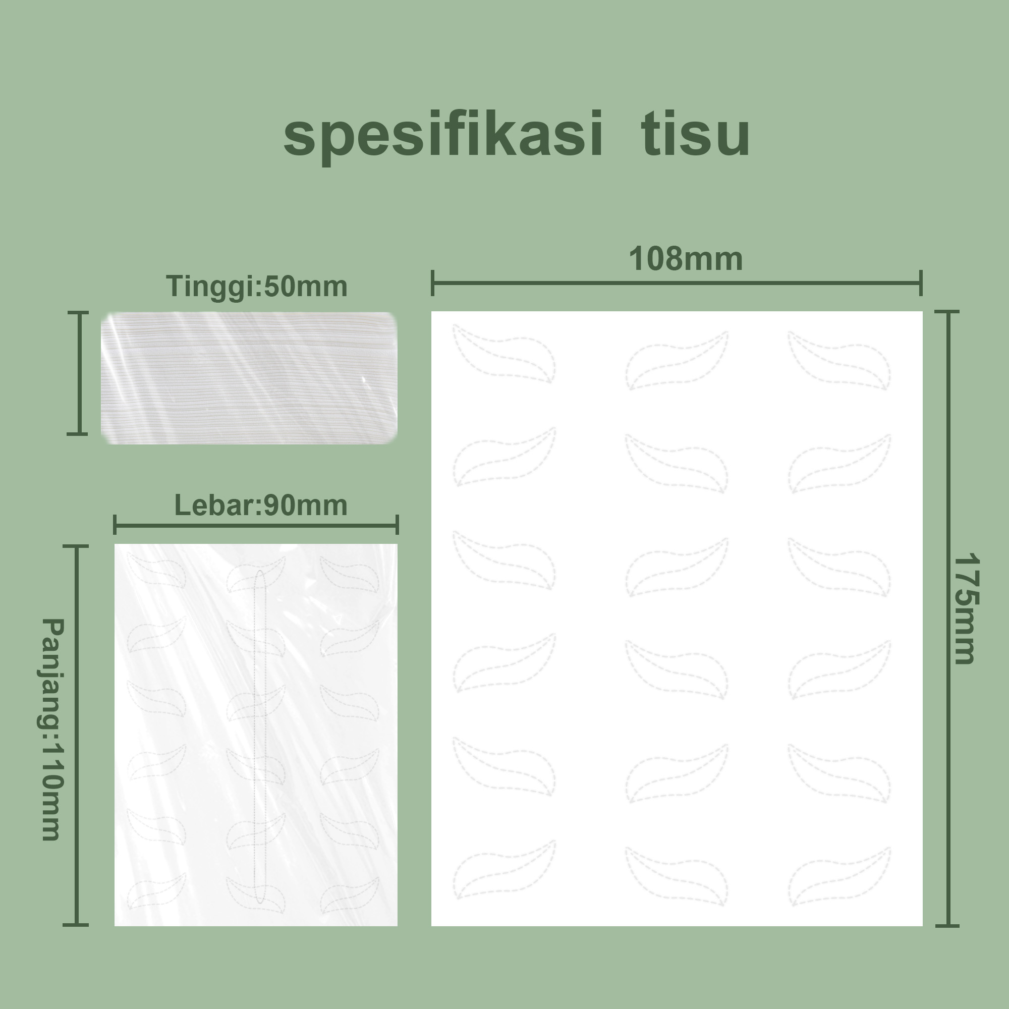 【60Packs/box】4-ply Thick virgin wood pulp thick tissue Keluarga & Restoran & Office