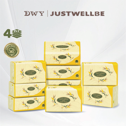 【10Packs】4-Ply Thick High quality bamboo fiber tissue 