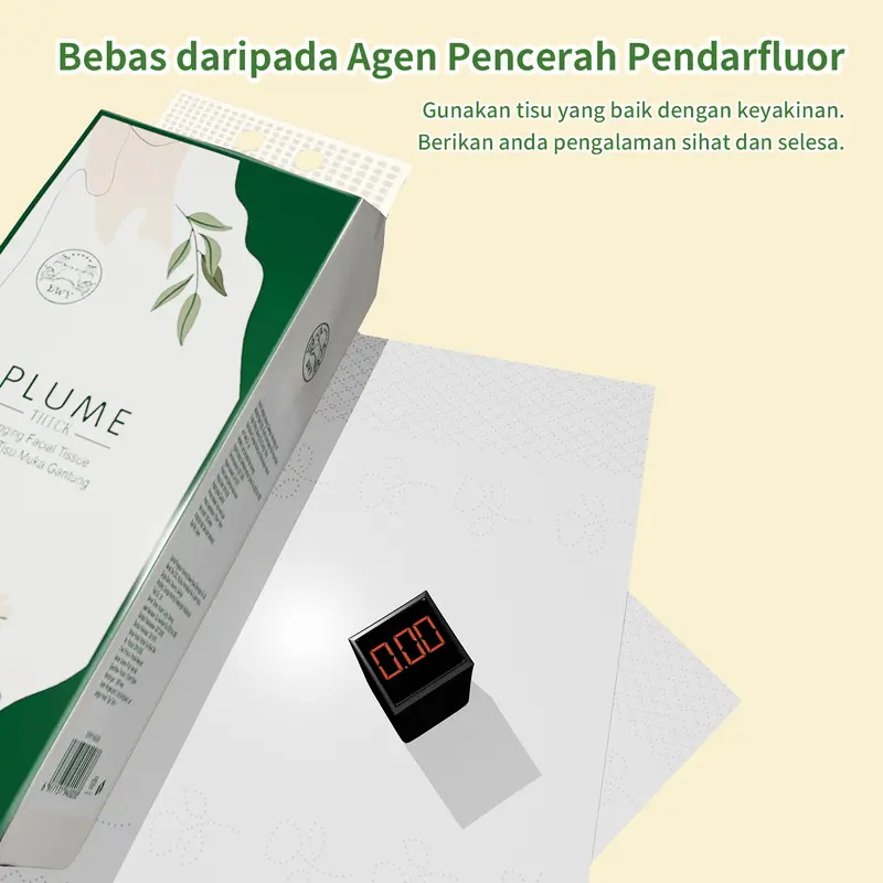 【4 Packs】4-Ply Thick 1280 Sheets Large Flushable Hanging Tissue