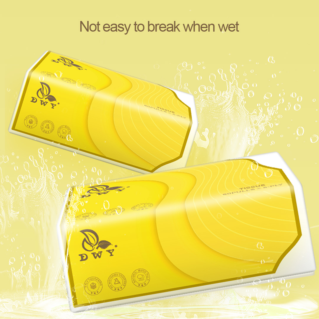 【10packs】NEW DWYLIFE 5-Ply Thick Virgin Wood Pulp Tissues
