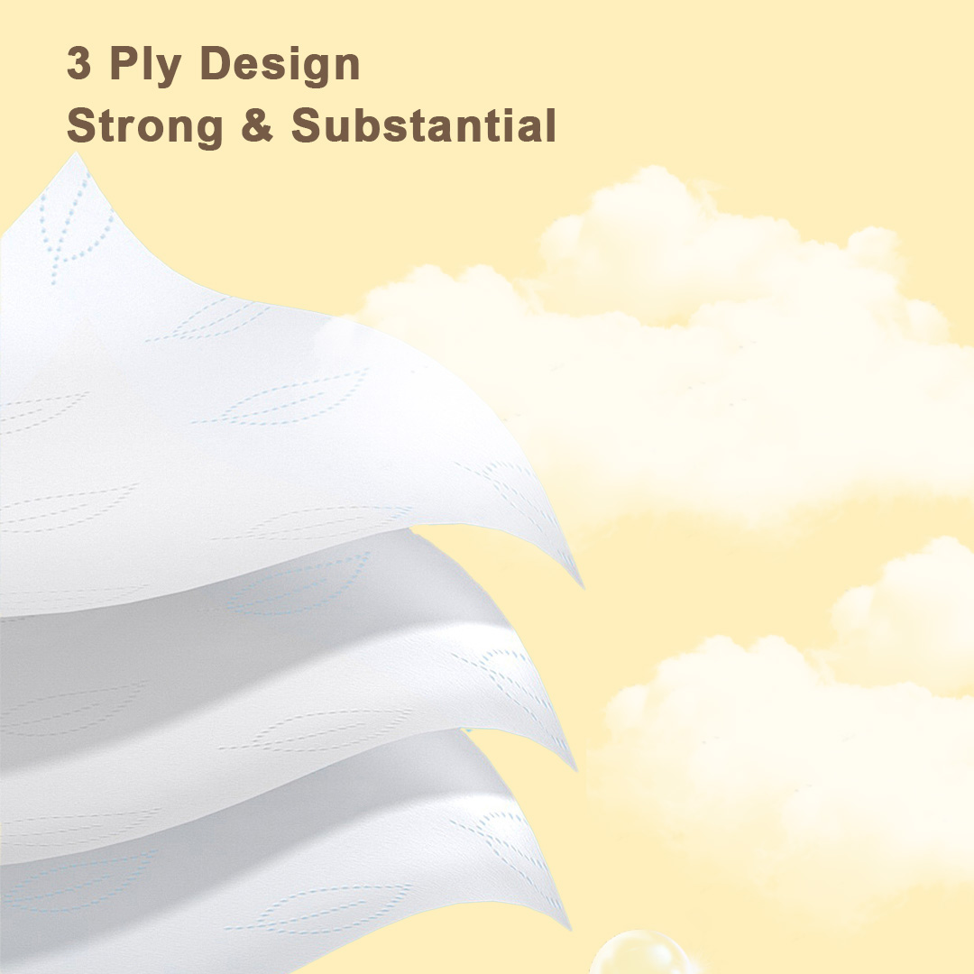 【5Pack】3-Ply Overs Size  175x175mm Facial Tissue 