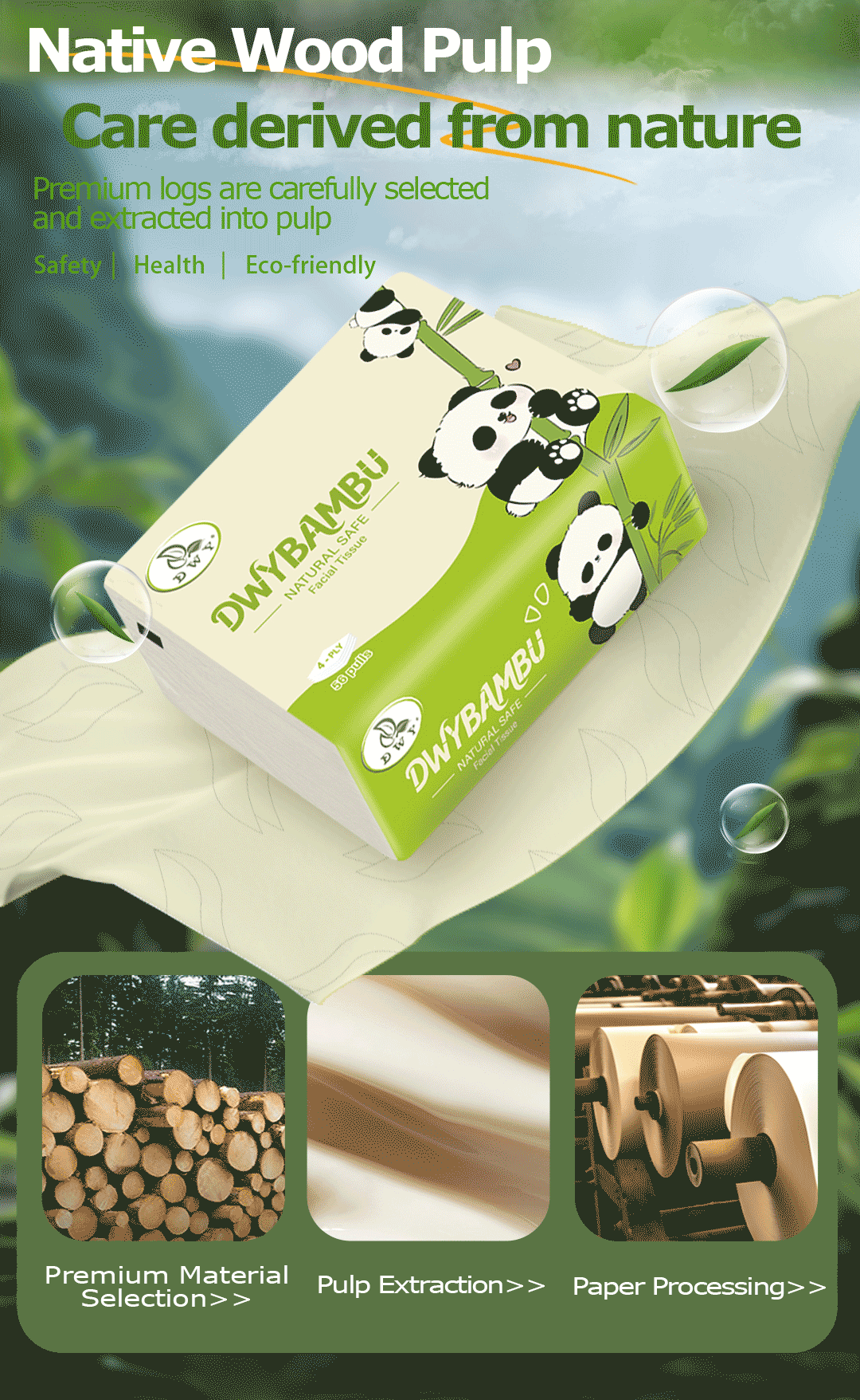 【24Pack】DWY Tisu viral 4-Ply Tissue Facial Tissue