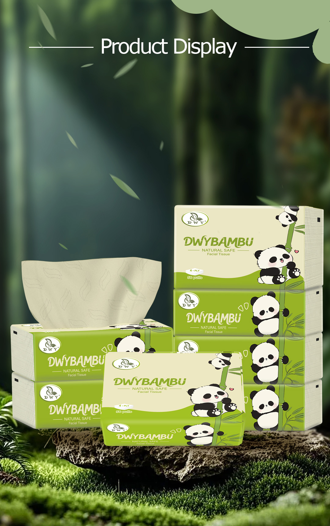 【24Pack】DWY Tisu viral 4-Ply Tissue Facial Tissue