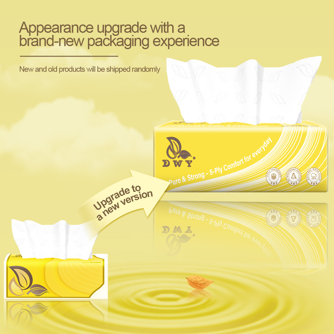 【10Pack】5-Ply Bigsize Viral  Facial Tissue