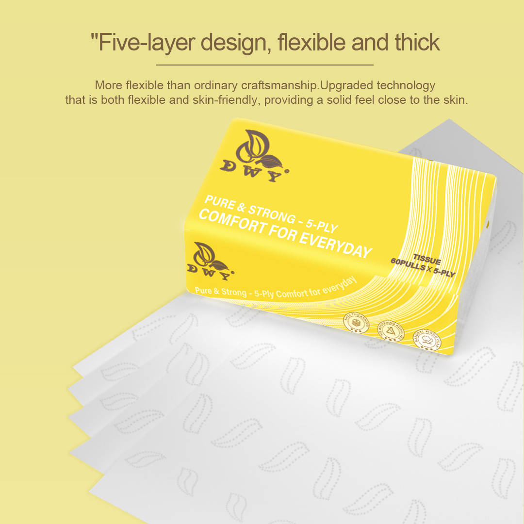 【10Pack】5-Ply Bigsize Viral  Facial Tissue