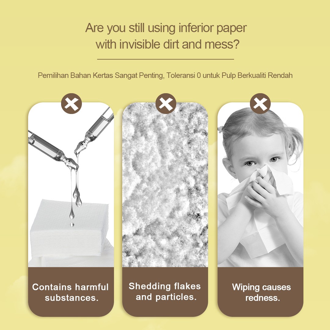 【10Pack】5-Ply Bigsize Viral  Facial Tissue