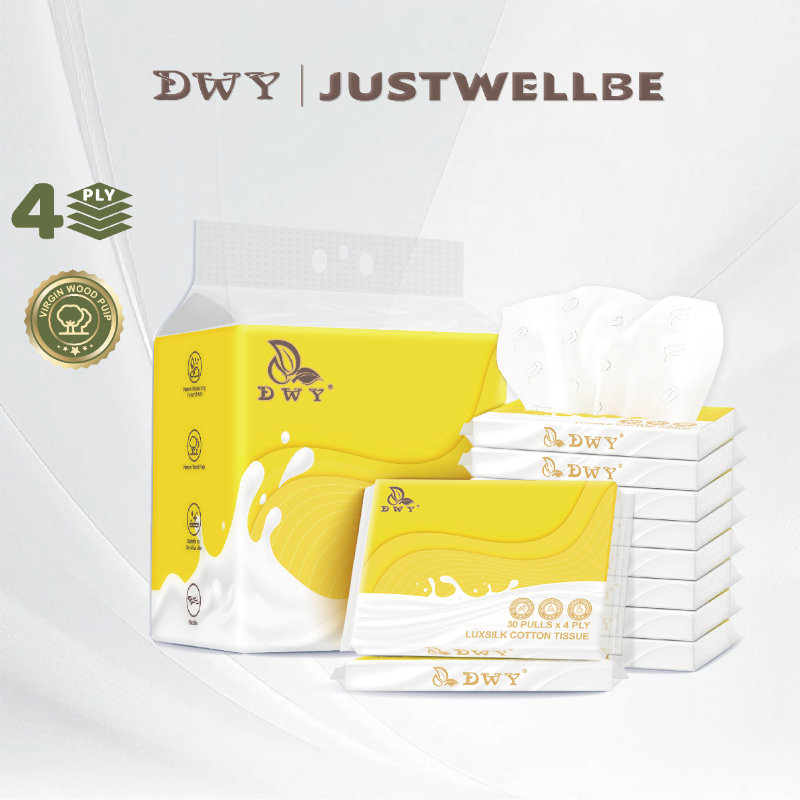 【10packs】4-ply Lotion Tissue  Soft baby tissues
