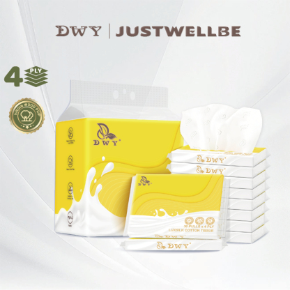 【10packs】4-ply Lotion Tissue  Soft baby tissues