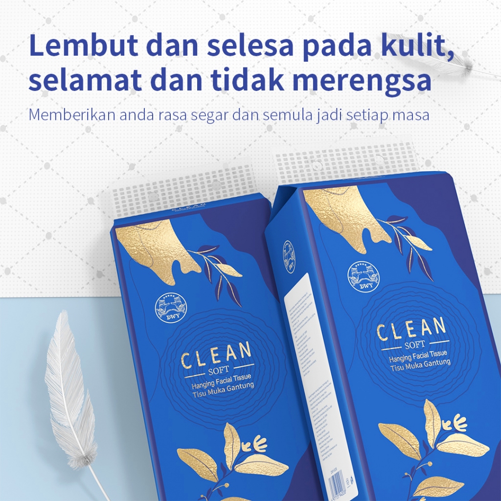 【1/3/6packs】DWY tissue gantung tissue Hanging Tissue Soft Tissue Facial Tissue Cheerful Tissue tisu gantung cheerful 
