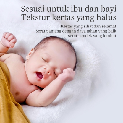 【10pacs】tisu bamboo 4-Ply 300 Sheets Premium cheerful tissue Premium tisu viral murah justwellbe