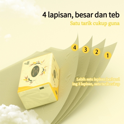 【10pacs】tisu bamboo 4-Ply 300 Sheets Premium cheerful tissue Premium tisu viral murah justwellbe