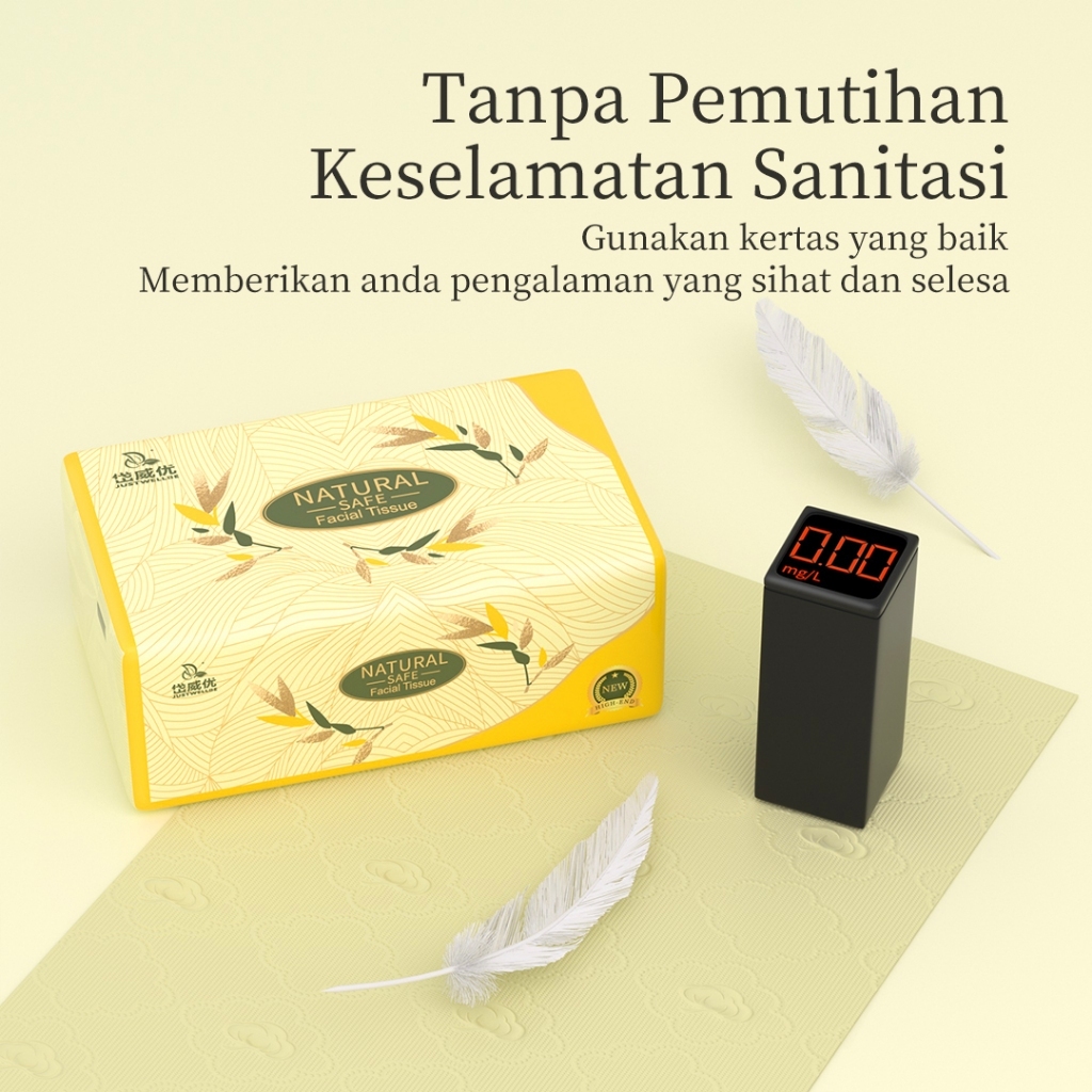【10pacs】tisu bamboo 4-Ply 300 Sheets Premium cheerful tissue Premium tisu viral murah justwellbe