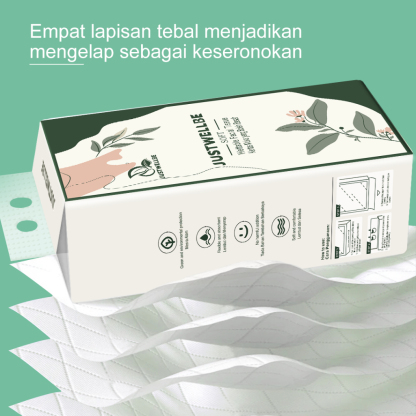 【4packs】DWY tisu 1280 sheets AIR-cushion Cheerful Tissue 175mm*156mm 4-ply Deluxe Comfort 4ply tissue