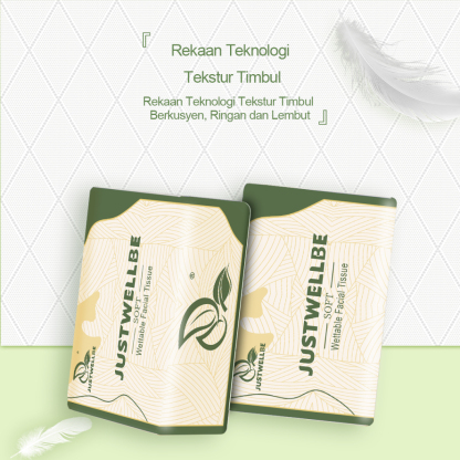 【10/20/30Pacs】 DWY Tisu Viral Tisu Muka 5-Ply Thick Tissues Virgin Wood Pulp No Fluorescent Agents Soft