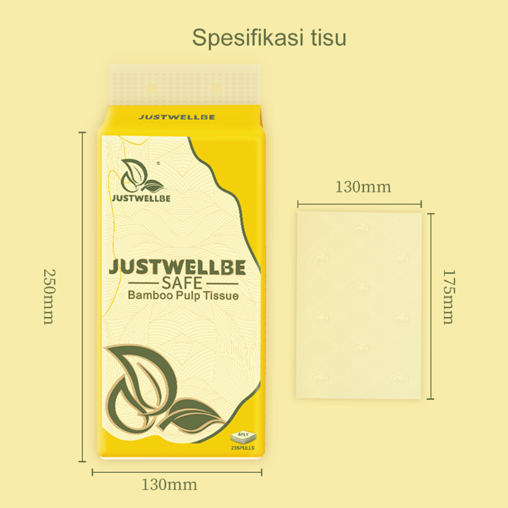 【9Packs】DWY Tisu Gantung 9 Pack Tisu Gantung Bamboo Hanging Tissue Tisu Gantung 4-Ply Thick No Fluorescent