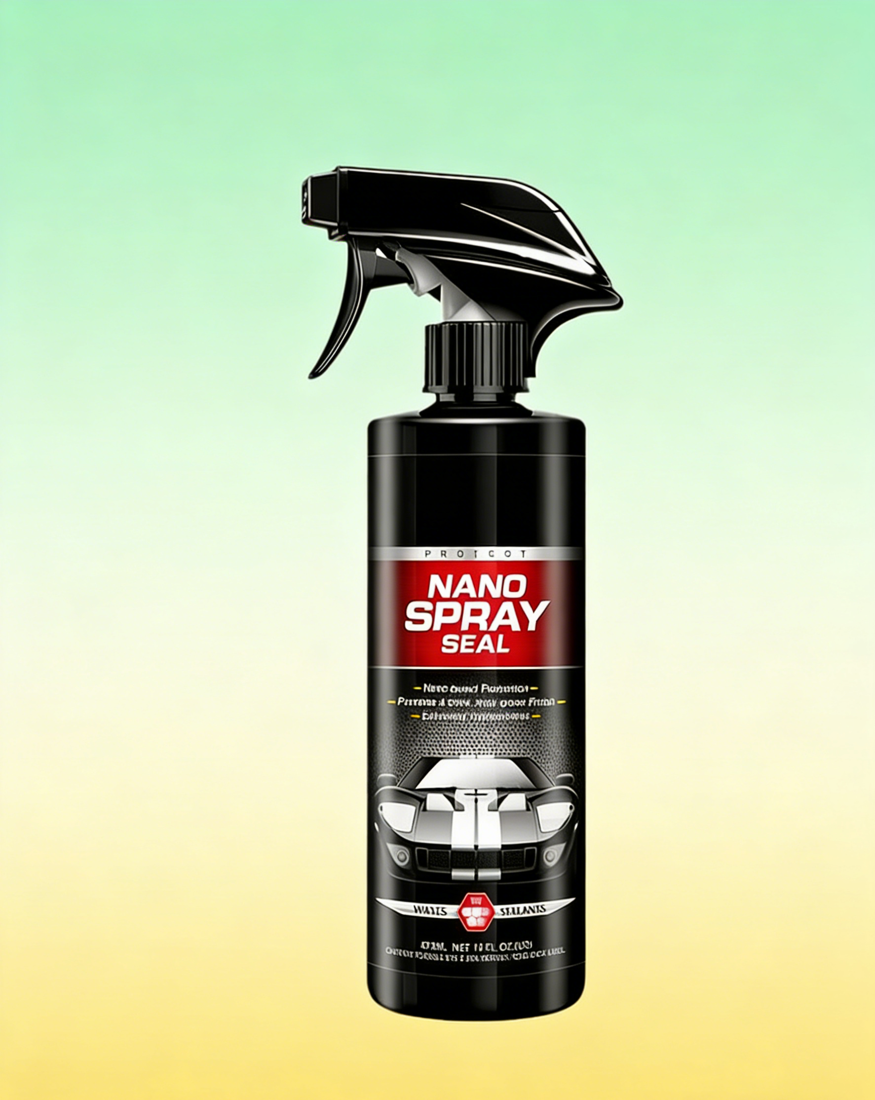 Car Ceramic Coating Spray: Mirror-Like Gloss & Instant Hydrophobic Rain Repellent, Ultimate UV Shield