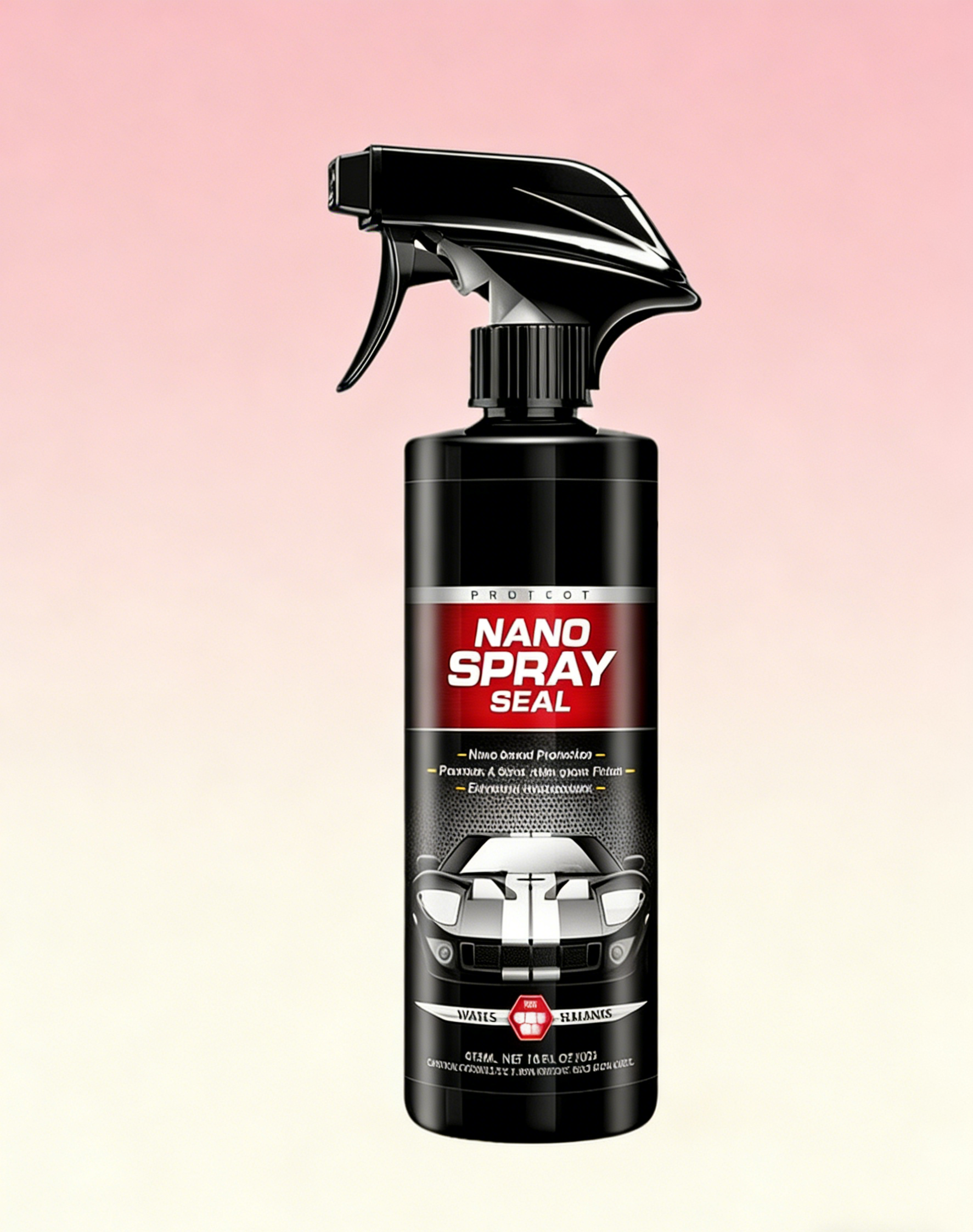 Car Ceramic Coating Spray: Mirror-Like Gloss & Instant Hydrophobic Rain Repellent, Ultimate UV Shield