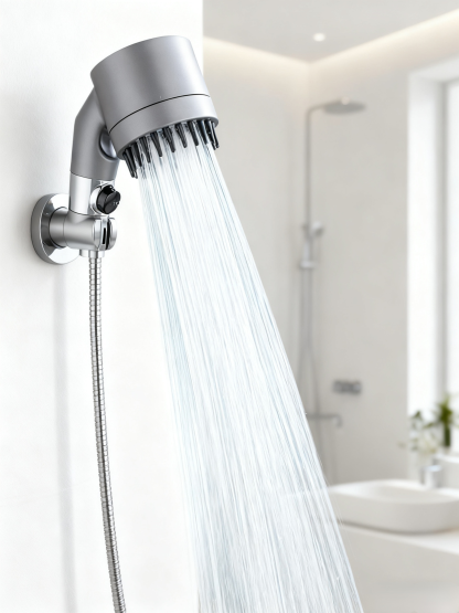Water massage multifunctional one-button adjustment shower head 