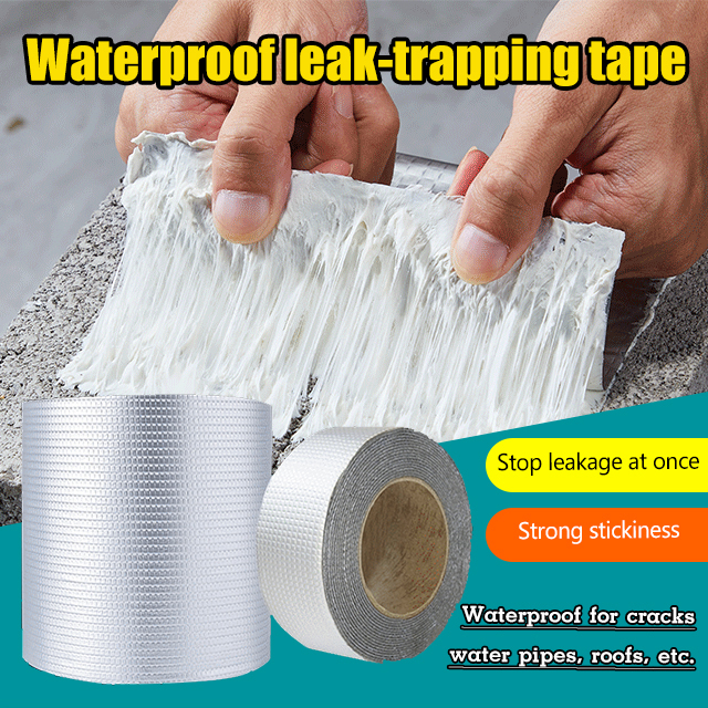 Strong waterproof leak-trapping tape