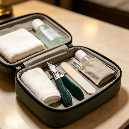 Professional Angled Ingrown Nail Clipper Set with Anti-Splash Design