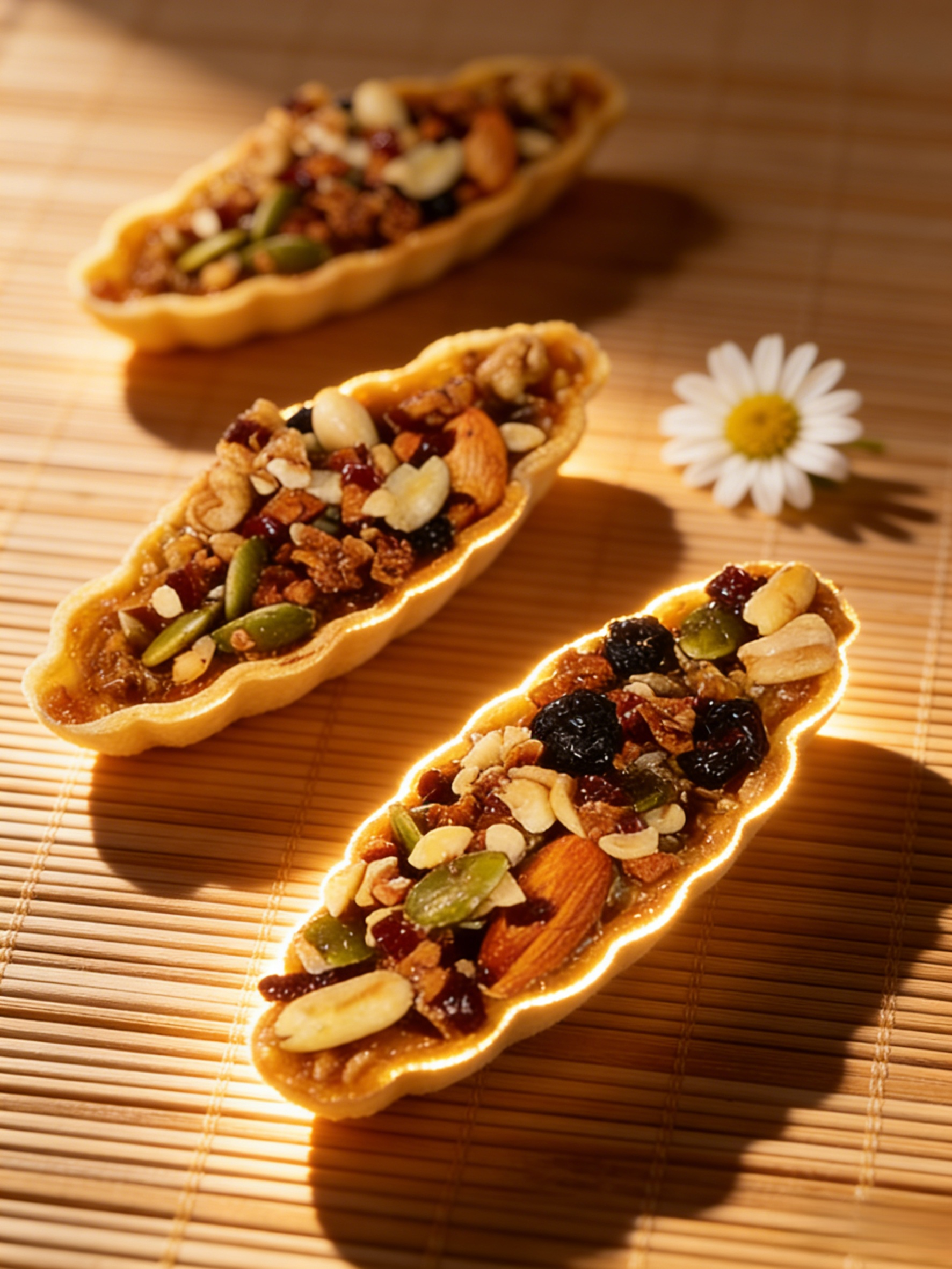 Halal Superfood Nut Boats (Crispy Nut Tarts) – Premium Almonds & Cashews – Halal Friendly Healthy Snack (Oven Baked)