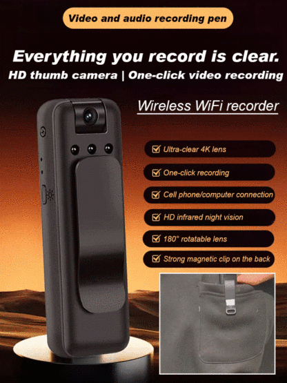 1080P infrared night vision portable recorder