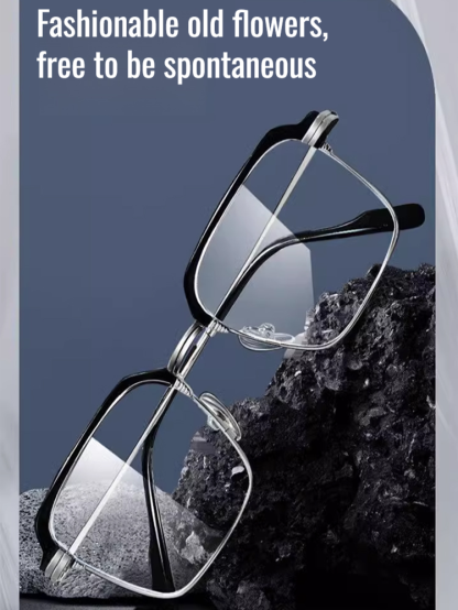 Kacamata Baca Progresif | Cermin Mata Auto Fokus | Kacamata Anti Cahaya Biru | Bingkai Titanium Alloy | Lensa Tukar Warna Photochromic | Cermin Mata Warga Emas | Reading Glasses Men Women