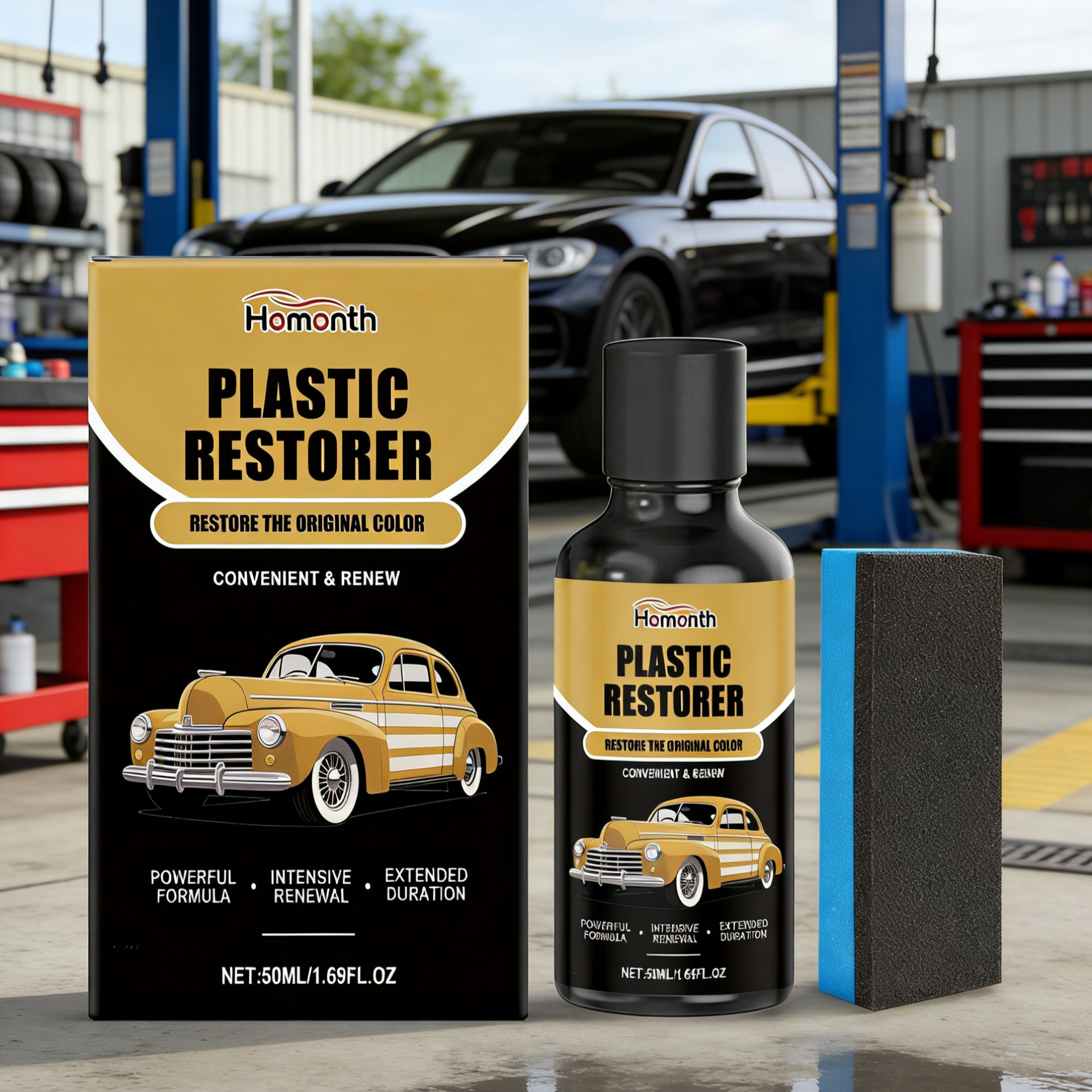 3-in-1 Nano Crystal Car Coating Serum | Instant Mirror Shine & Scratch Repair | Rust Removal & Hydrophobic Waterproof Protection | Long-Lasting DIY Car Detailing Kit