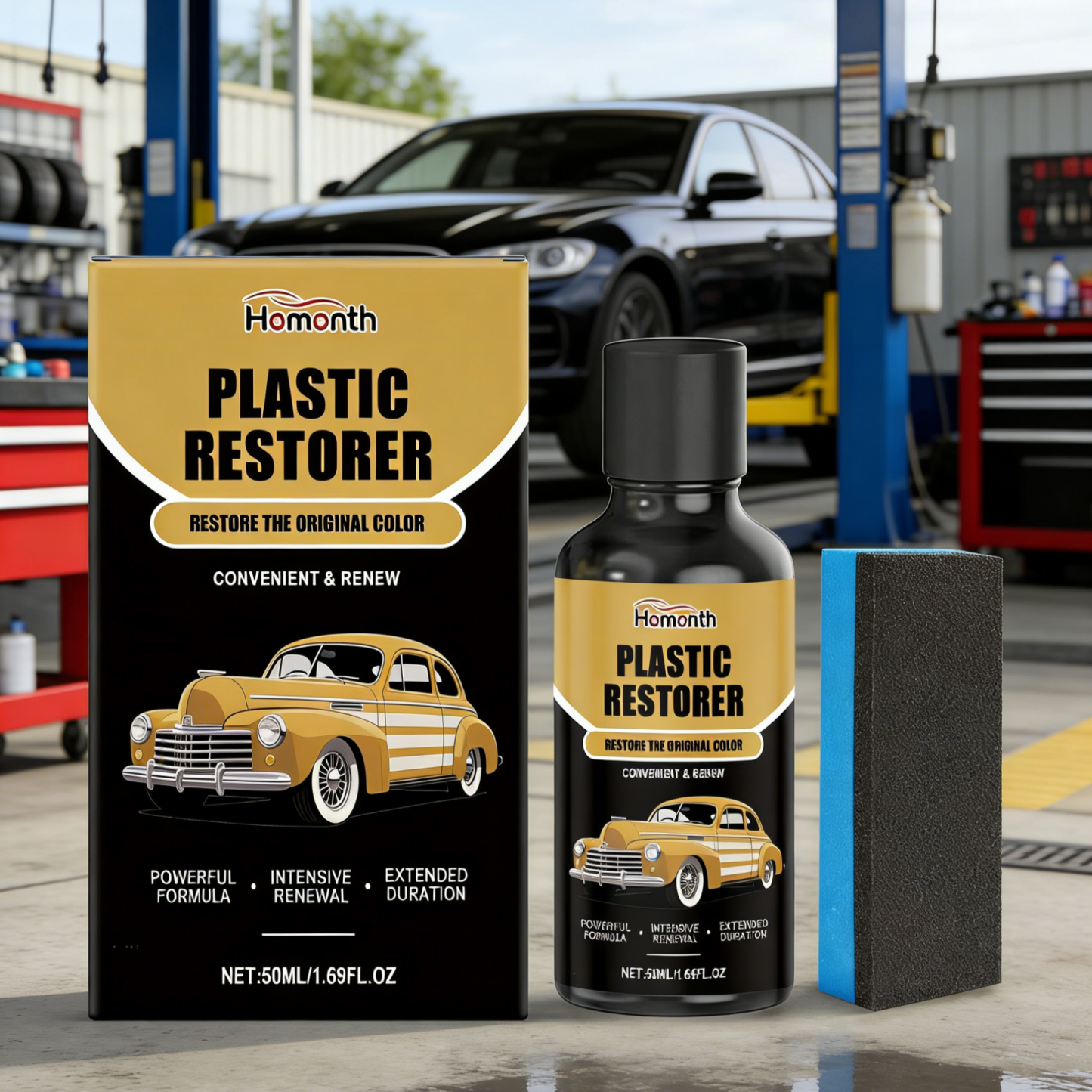 3-in-1 Nano Crystal Car Coating Serum | Instant Mirror Shine & Scratch Repair | Rust Removal & Hydrophobic Waterproof Protection | Long-Lasting DIY Car Detailing Kit