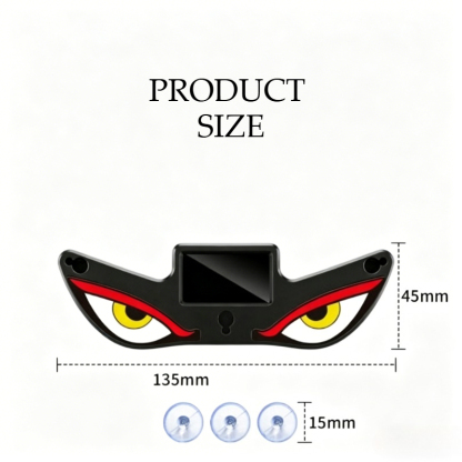 Devil Eye Solar Car LED Light | Wireless Anti-Theft Warning Light | Waterproof Neon Effect