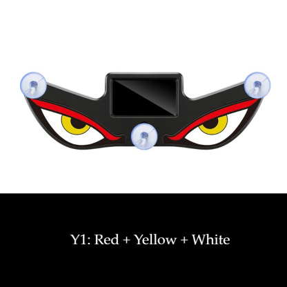 Devil Eye Solar Car LED Light | Wireless Anti-Theft Warning Light | Waterproof Neon Effect