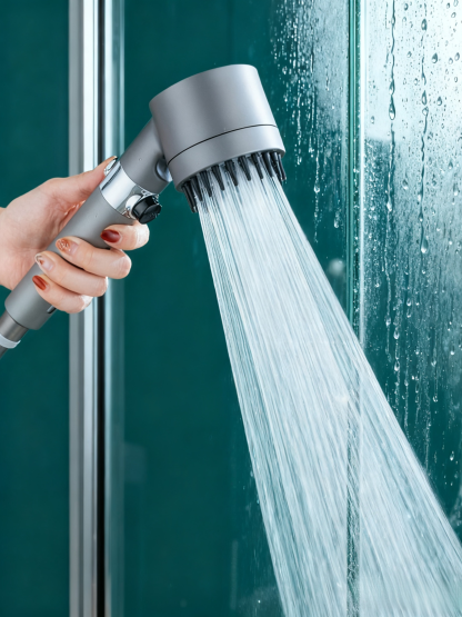 Water massage multifunctional one-button adjustment shower head 
