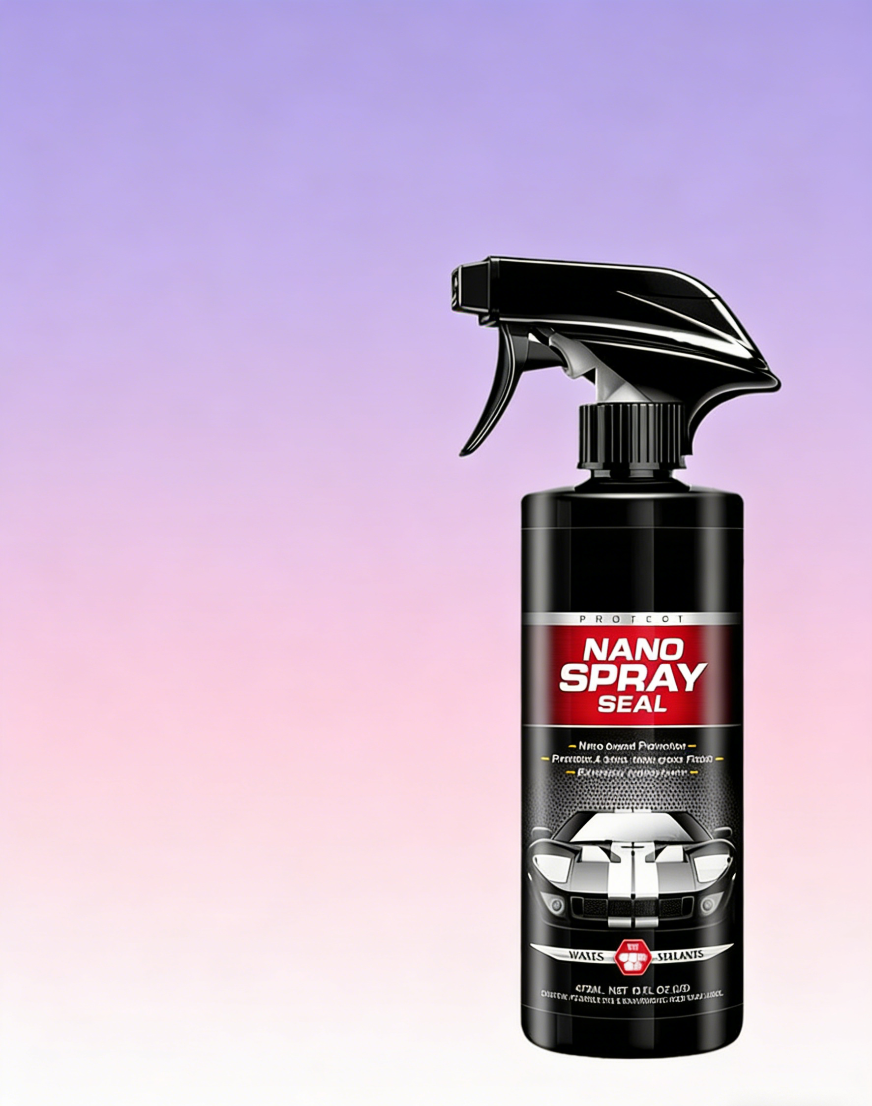 Car Ceramic Coating Spray: Mirror-Like Gloss & Instant Hydrophobic Rain Repellent, Ultimate UV Shield