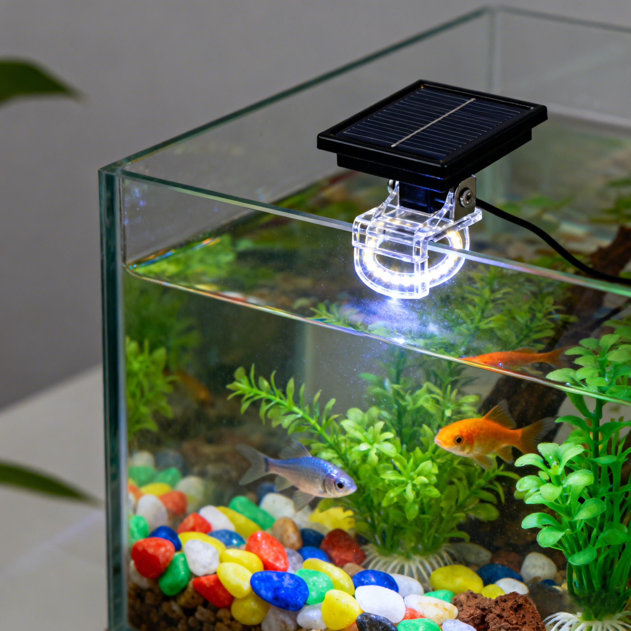 Smart AI sensor solar clip light