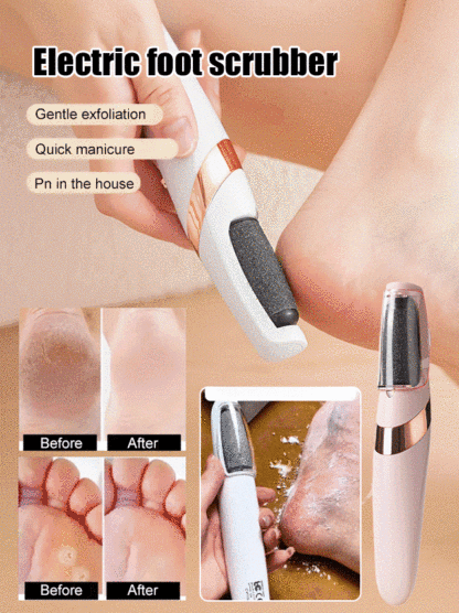 Electric foot scrubber