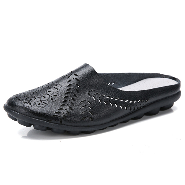 [Soft and Comfortable] Women's Leather Hollow Sandals