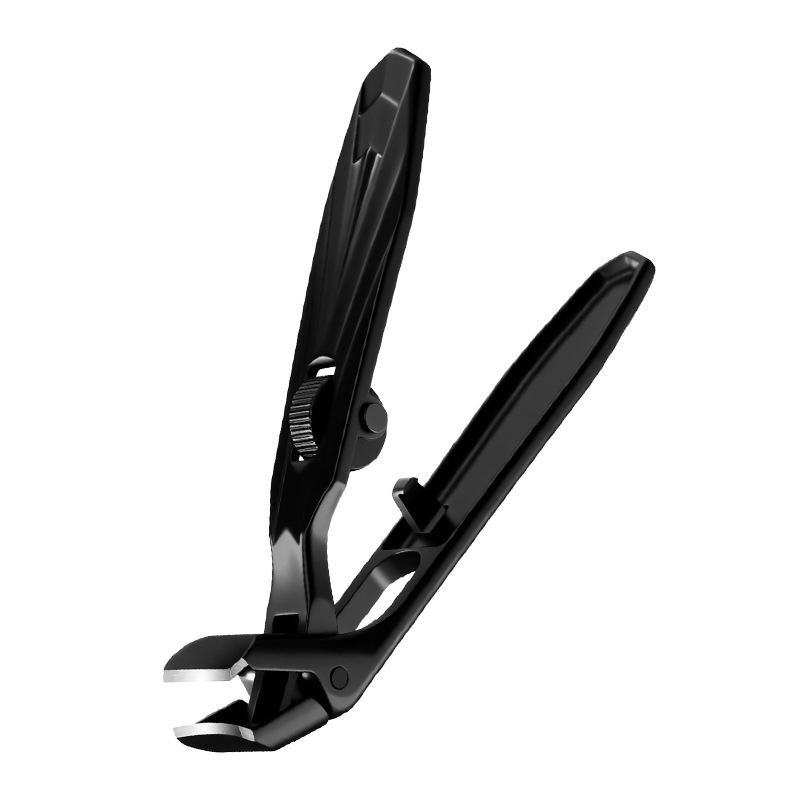 Stainless Steel Nail Clippers with Splash Guard: Extra Wide Jaw Opening for Thick & Ingrown Toenails & Foot Care