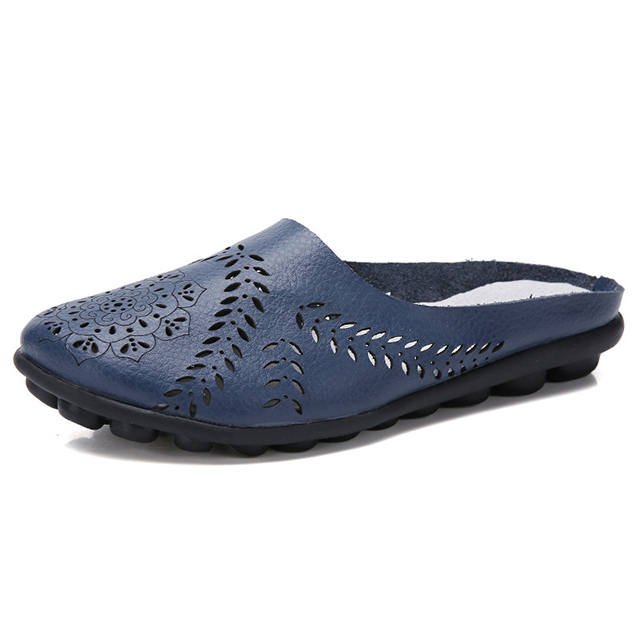 [Soft and Comfortable] Women's Leather Hollow Sandals
