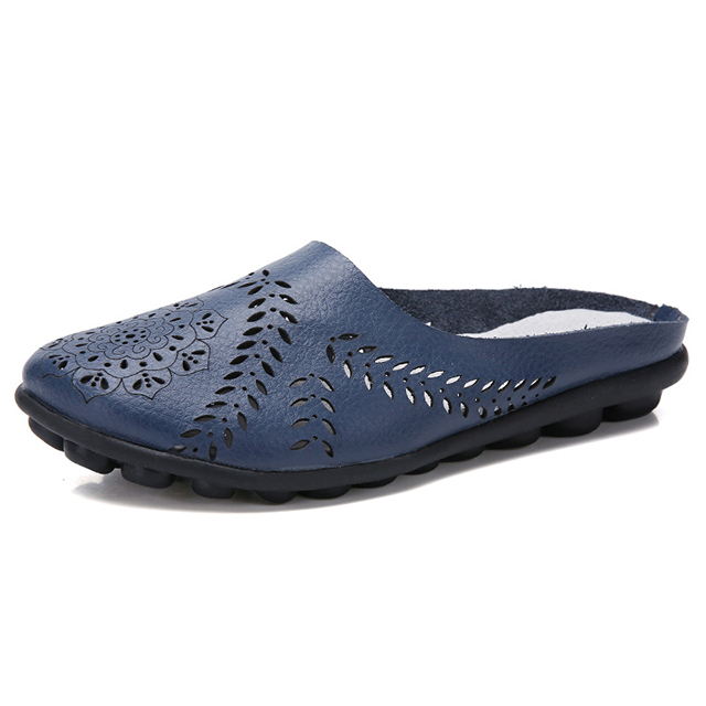 [Soft and Comfortable] Women's Leather Hollow Sandals