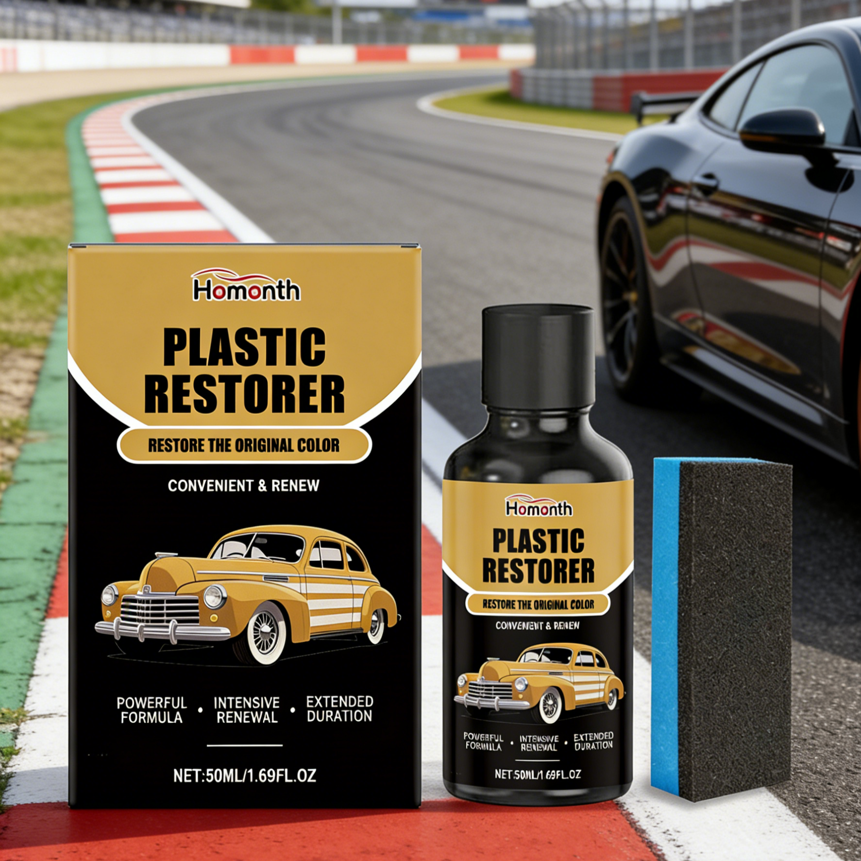 3-in-1 Nano Crystal Car Coating Serum | Instant Mirror Shine & Scratch Repair | Rust Removal & Hydrophobic Waterproof Protection | Long-Lasting DIY Car Detailing Kit
