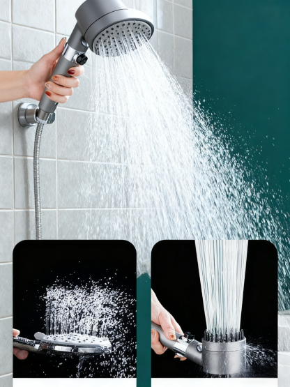 Water massage multifunctional one-button adjustment shower head 