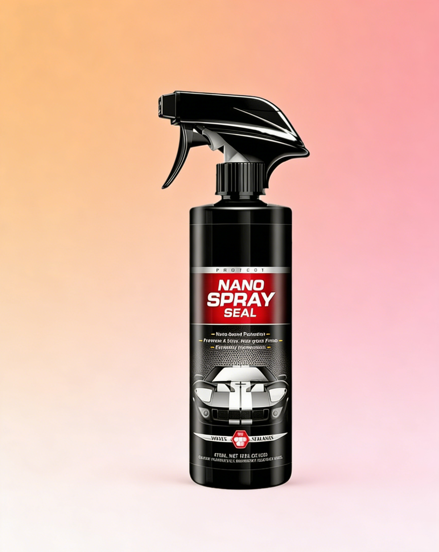 Car Ceramic Coating Spray: Mirror-Like Gloss & Instant Hydrophobic Rain Repellent, Ultimate UV Shield