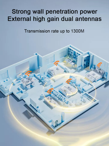 [Fast to Fly] 1300M Dual Band Drive-free Wireless Network Card