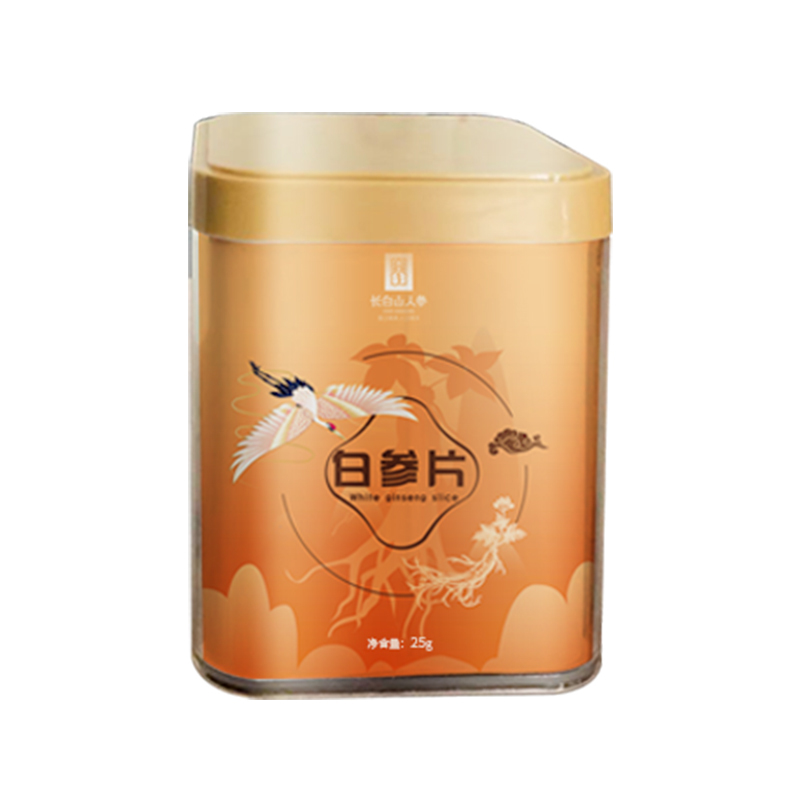Changbai Mountain Ginseng, White Ginseng Slice, 25g/Can