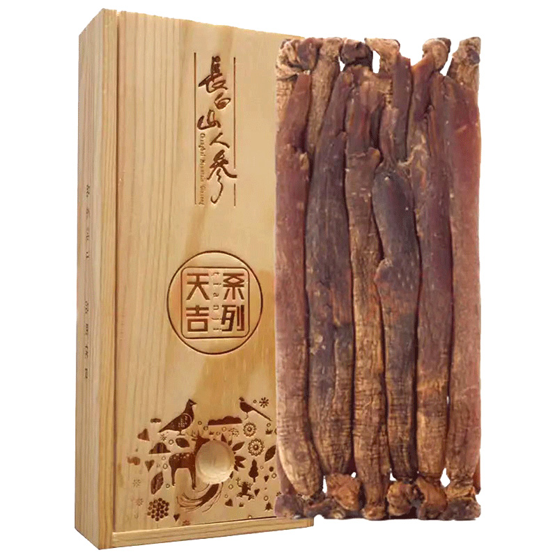Whole Molded Red Ginseng,Gift Box, 100g/Box-Changbai Mountain Ginseng-CBM GINSENG