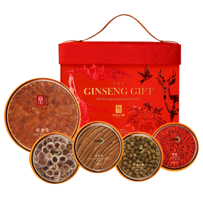 Changbai Mountain Ginseng, Red Ginseng Slices, Gift Box, 200g/Box