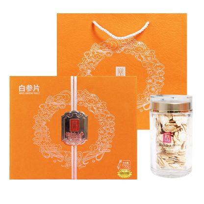 Changbai Mountain Ginseng, White Ginseng Slices, Gift Box, 100g/Box, φ1.0